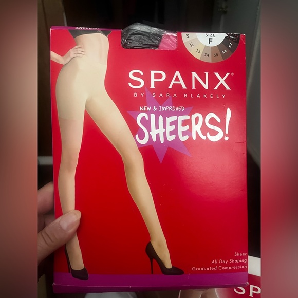 SPANX Accessories - Aly* New! Spanx Black New & Improved Mid Thigh Sheers Spanx by Sara Blakely Siz